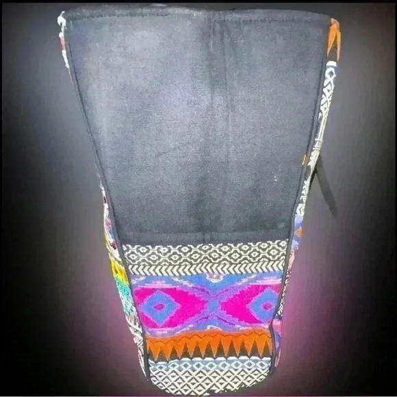 Large Hand Beaded Bright and Vibrant Colors Tote Bag BNWT - Picture 5 of 11